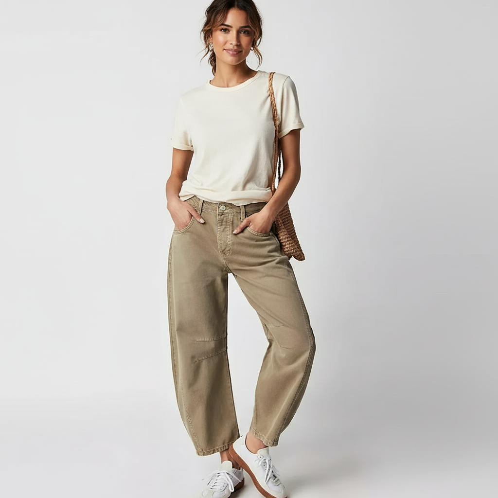 Samira | Jeans de Cintura Alta Ajuste Relajado