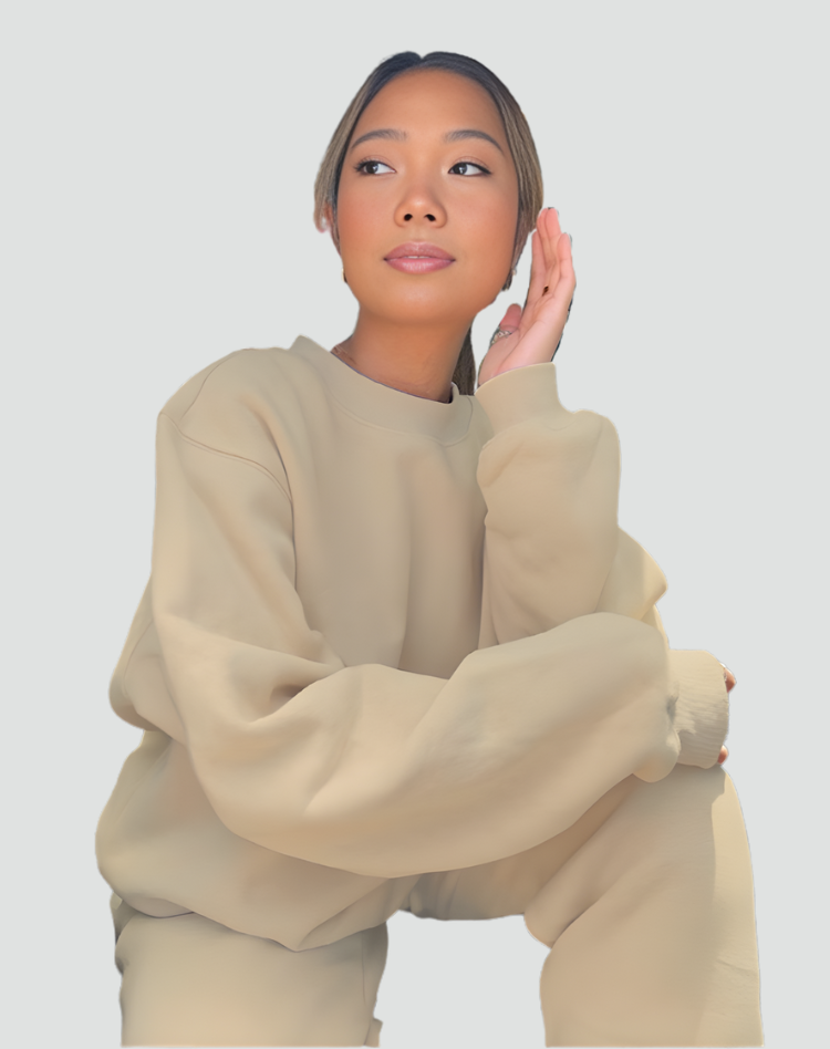 Mileelella | Conjunto de Lounge Tejido con Suéter y Pantalones