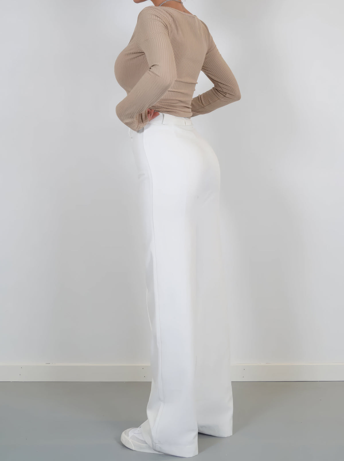 Lumazone | Pantalones de Pierna Recta de Cintura Alta