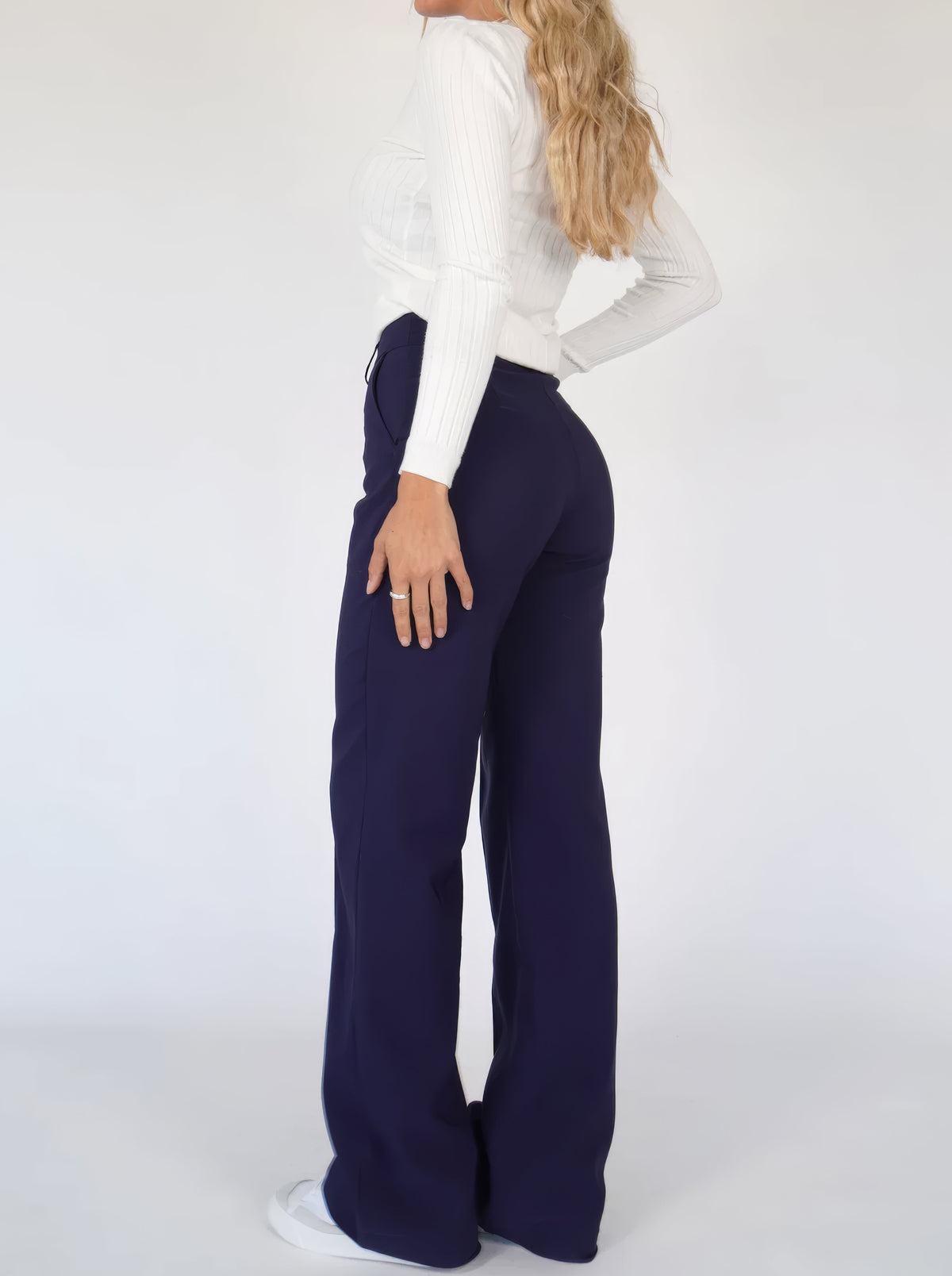 Lumazone | Pantalones de Pierna Recta de Cintura Alta