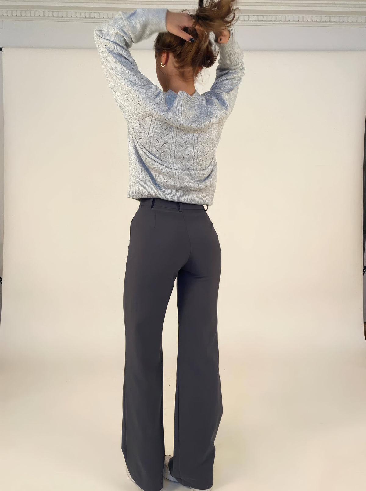 Lumazone | Pantalones de Pierna Recta de Cintura Alta