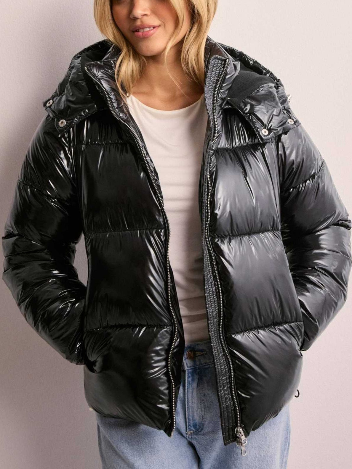 Fluxshift | Chaqueta acolchada con capucha y bolsillos