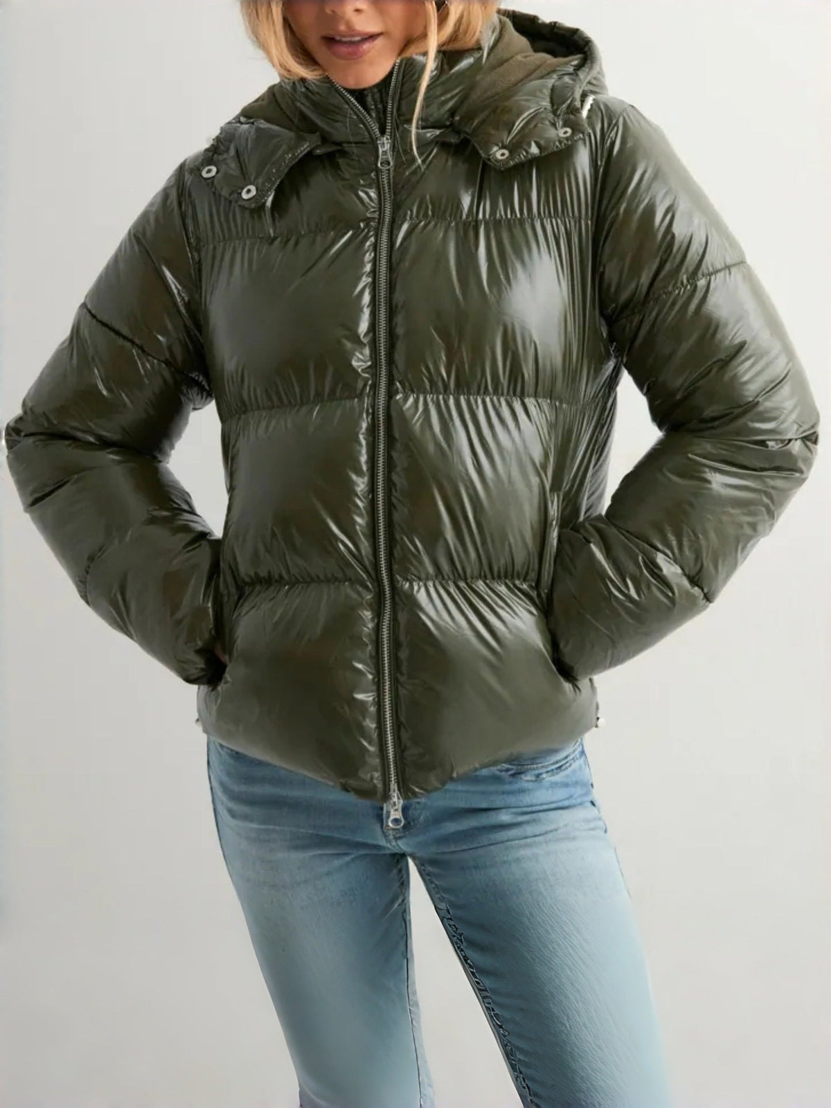 Fluxshift | Chaqueta acolchada con capucha y bolsillos