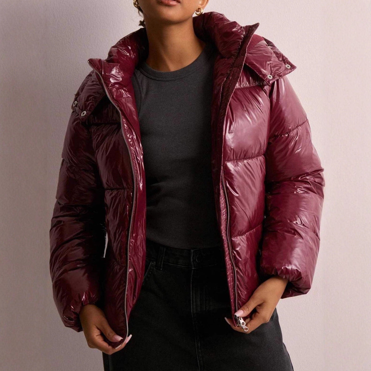 Fluxshift | Chaqueta acolchada con capucha y bolsillos