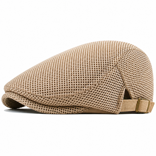 Napoleón | Gorra Plana De Malla Con Hebilla Ajustable