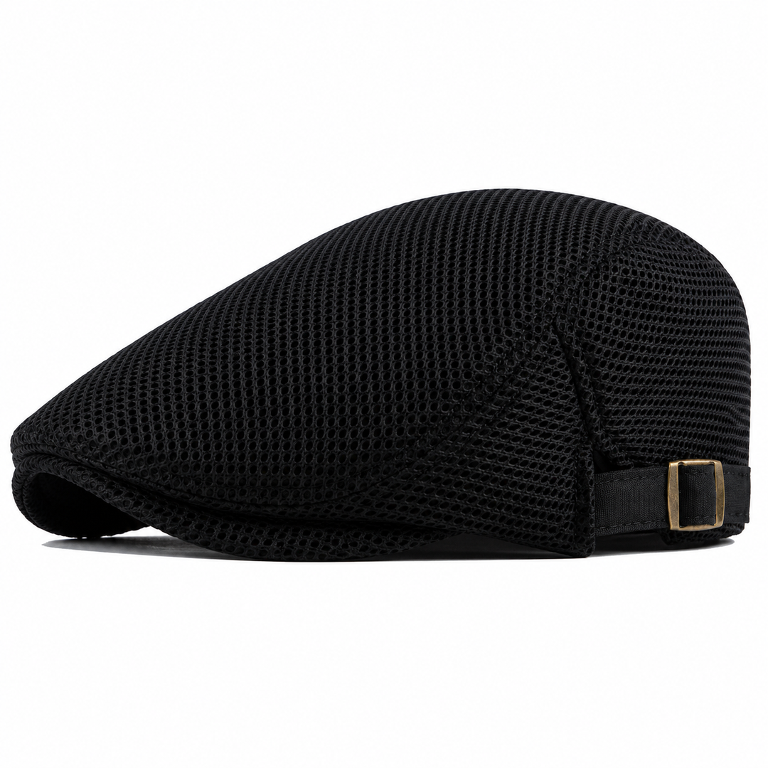 Napoleón | Gorra Plana De Malla Con Hebilla Ajustable