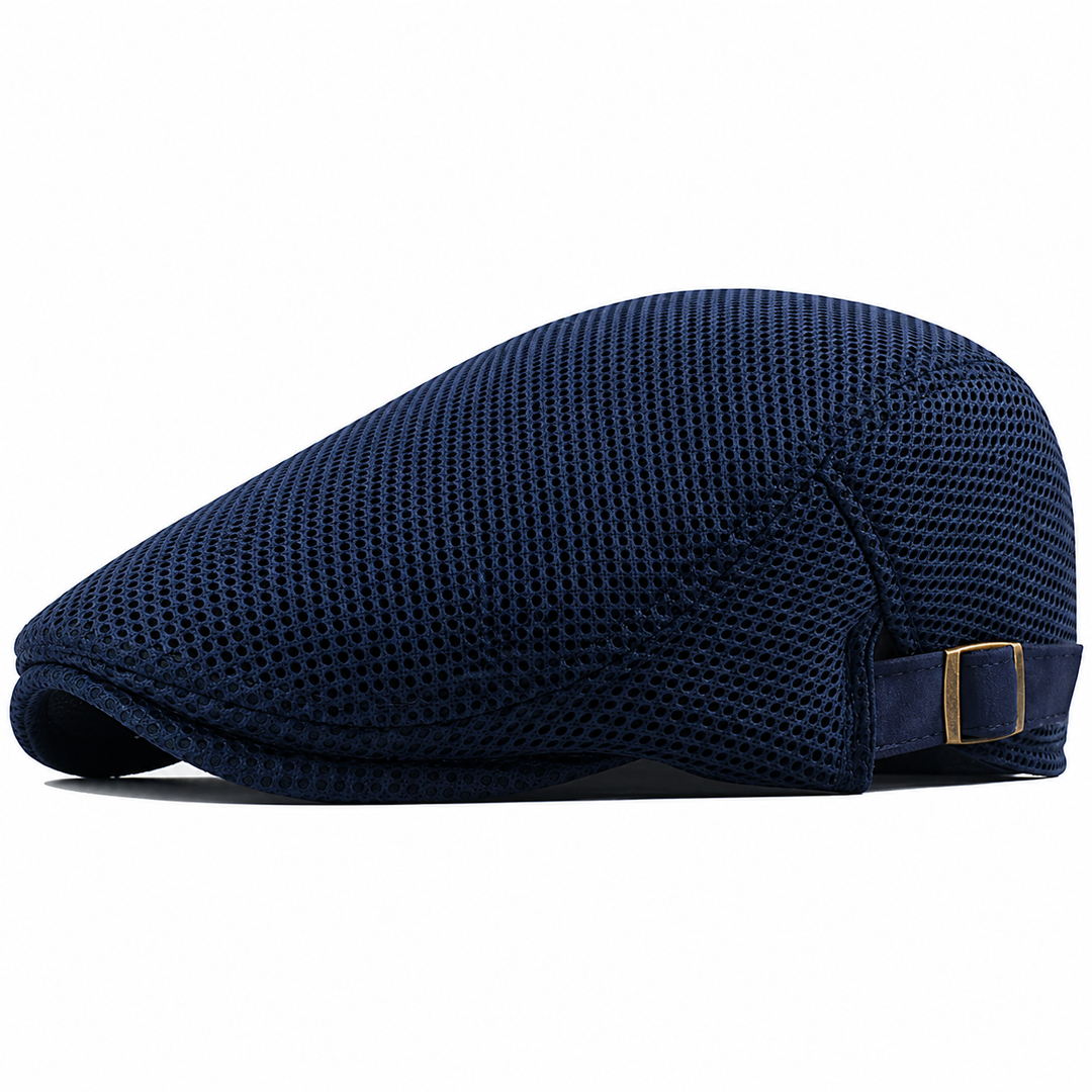 Napoleón | Gorra Plana De Malla Con Hebilla Ajustable