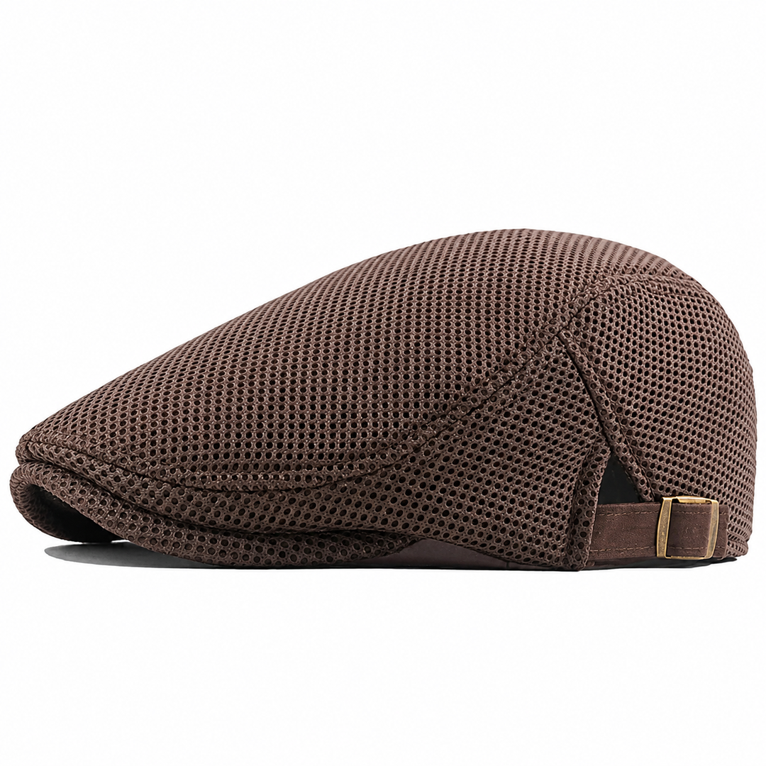 Napoleón | Gorra Plana De Malla Con Hebilla Ajustable