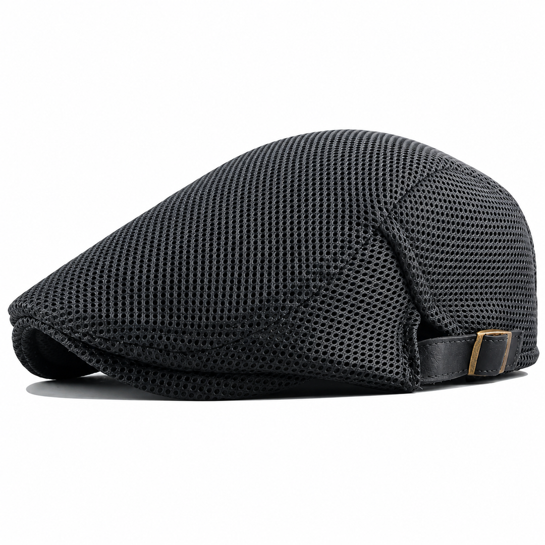 Napoleón | Gorra Plana De Malla Con Hebilla Ajustable