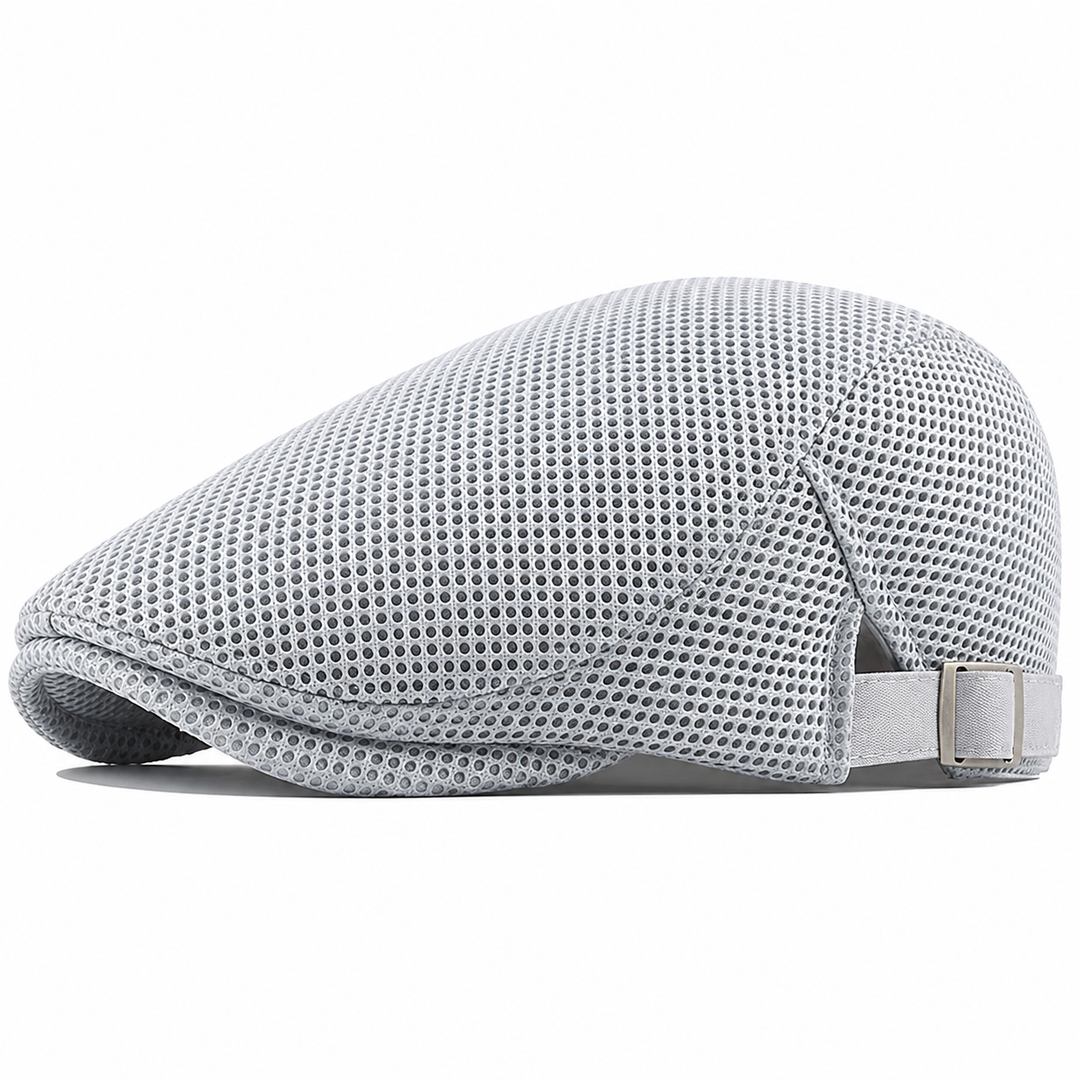 Napoleón | Gorra Plana De Malla Con Hebilla Ajustable
