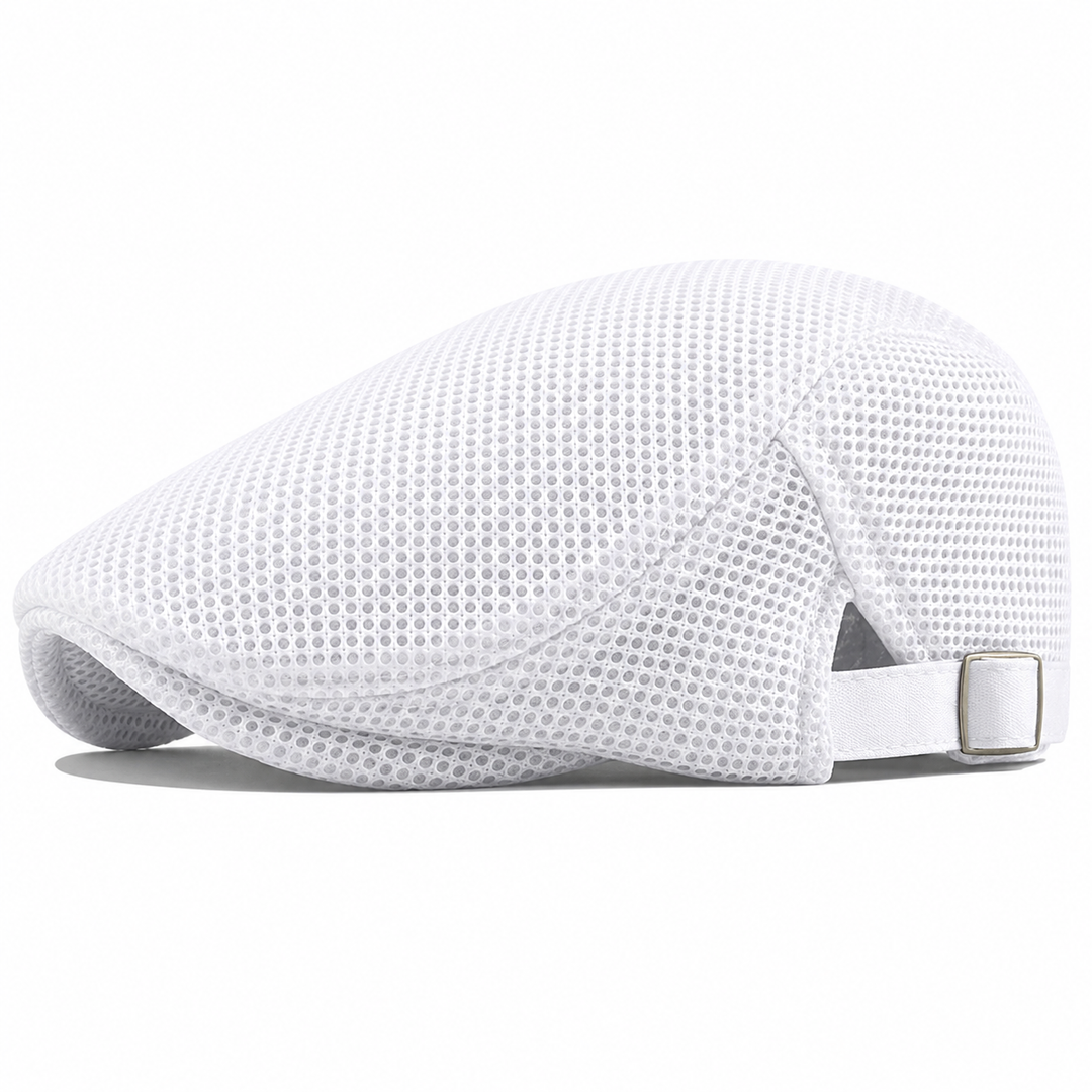 Napoleón | Gorra Plana De Malla Con Hebilla Ajustable