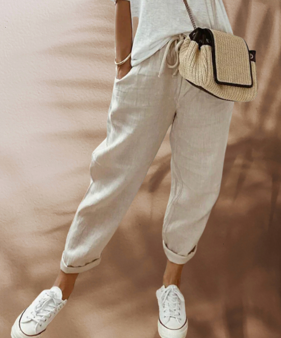Zabrina | Pantalones Casual de Verano con Cinta