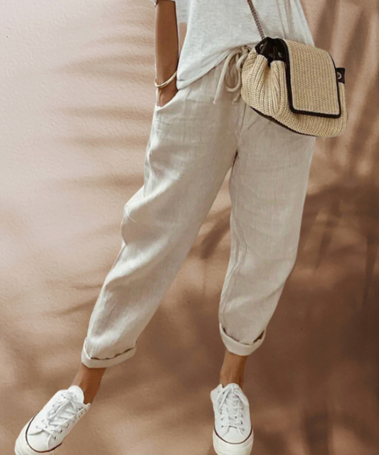 Zabrina | Pantalones Casual de Verano con Cinta