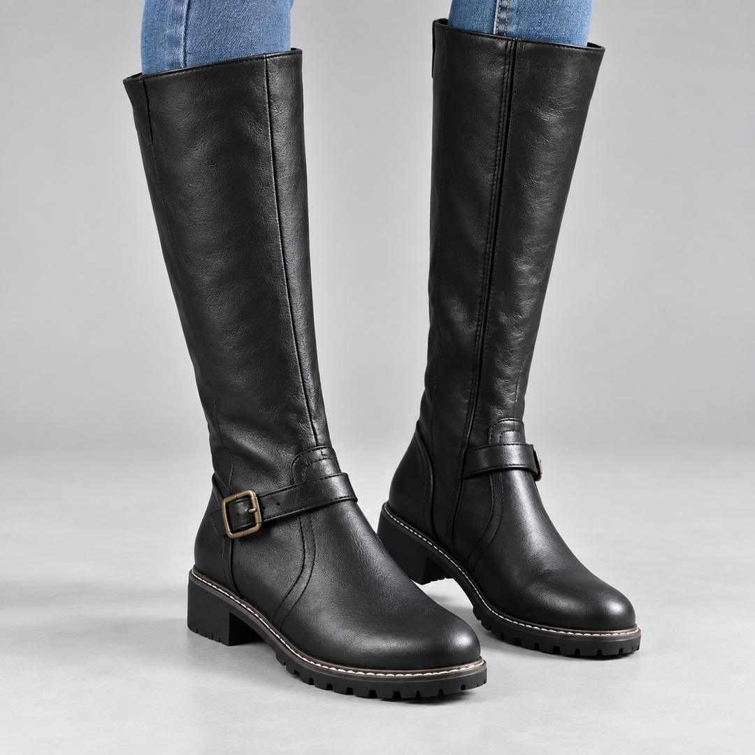 Bernardino | Botas altas con hebillas y cierre lateral