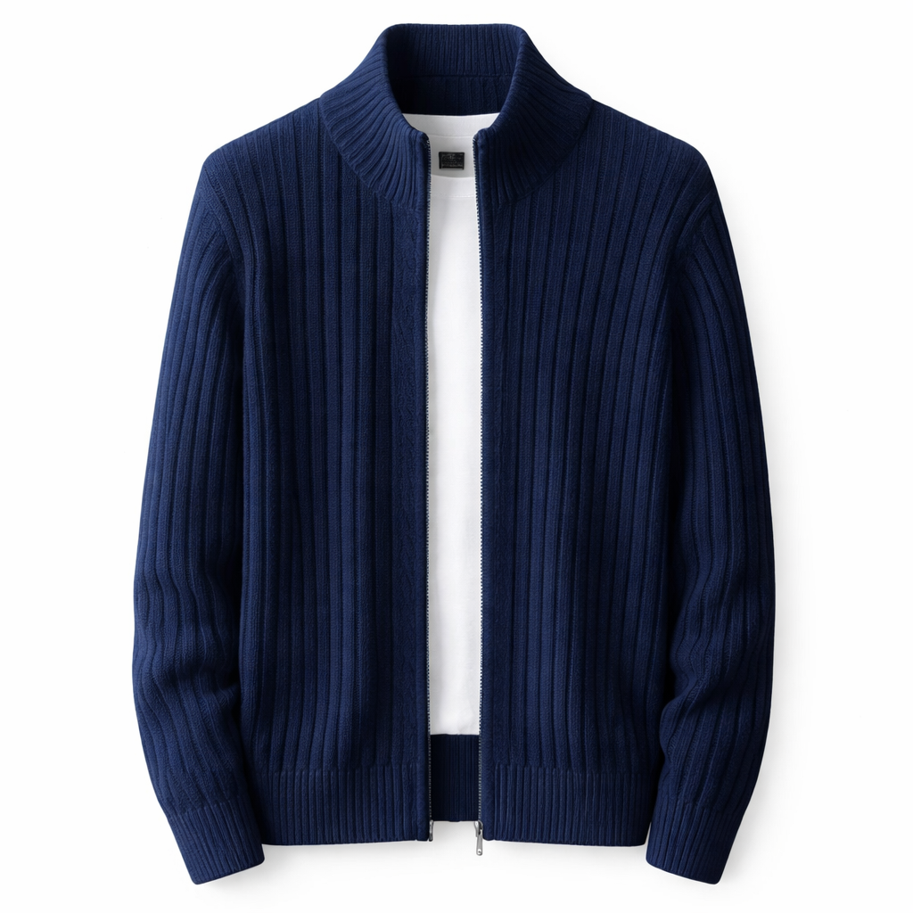 Danial | Cardigan de punto con cuello alzado