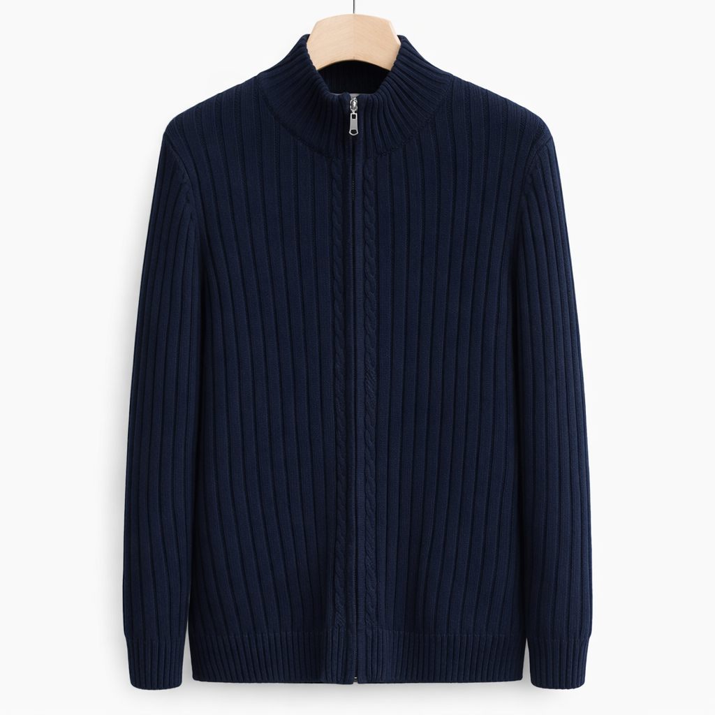 Danial | Cardigan de punto con cuello alzado
