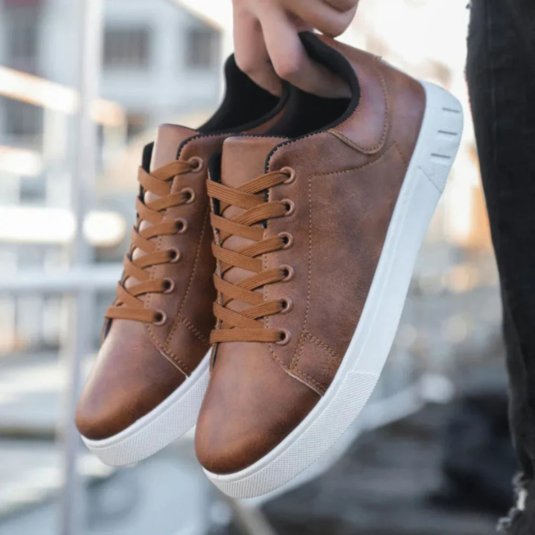 Bert - Zapatillas Deportivas Marrones Con Cordones
