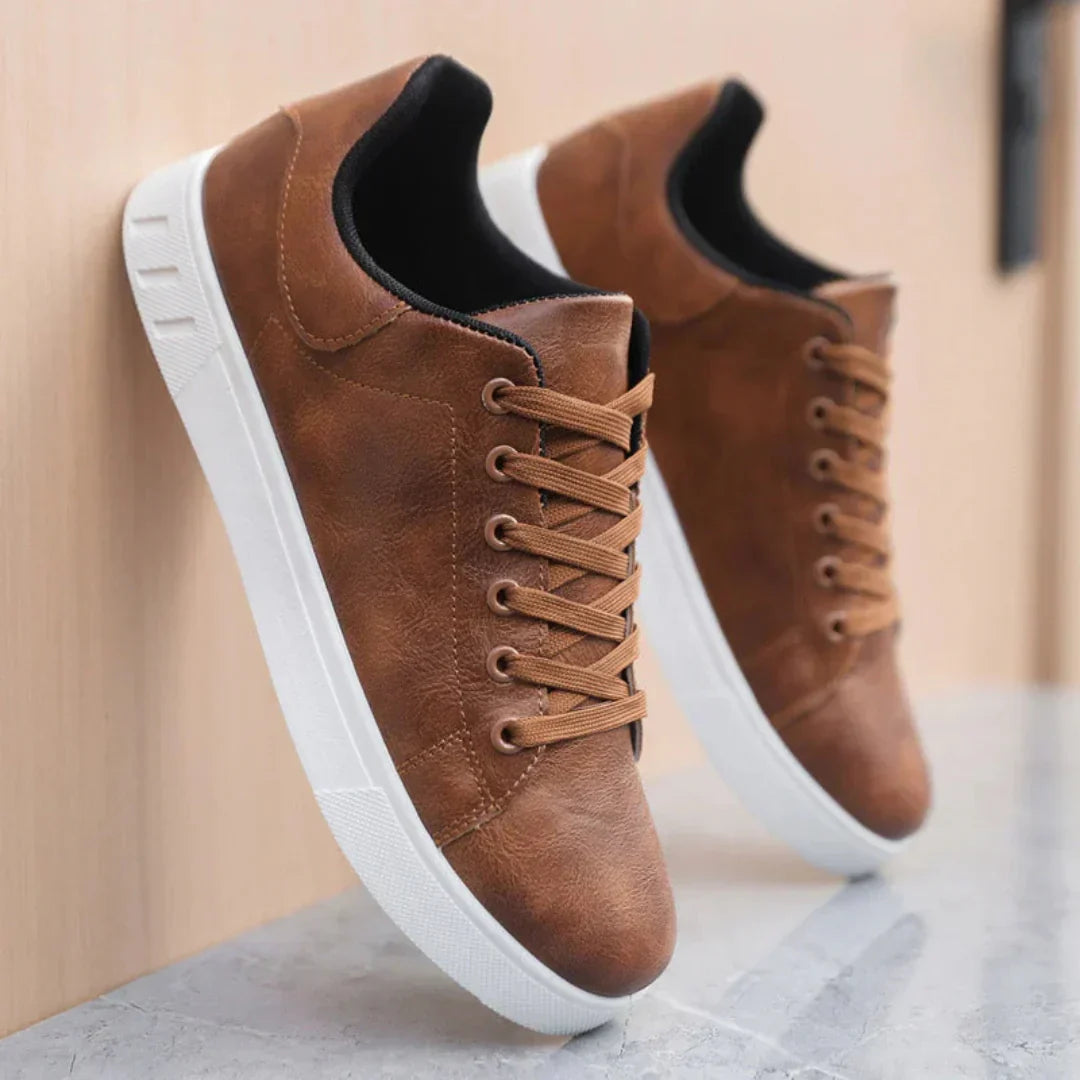 Bert - Zapatillas Deportivas Marrones Con Cordones