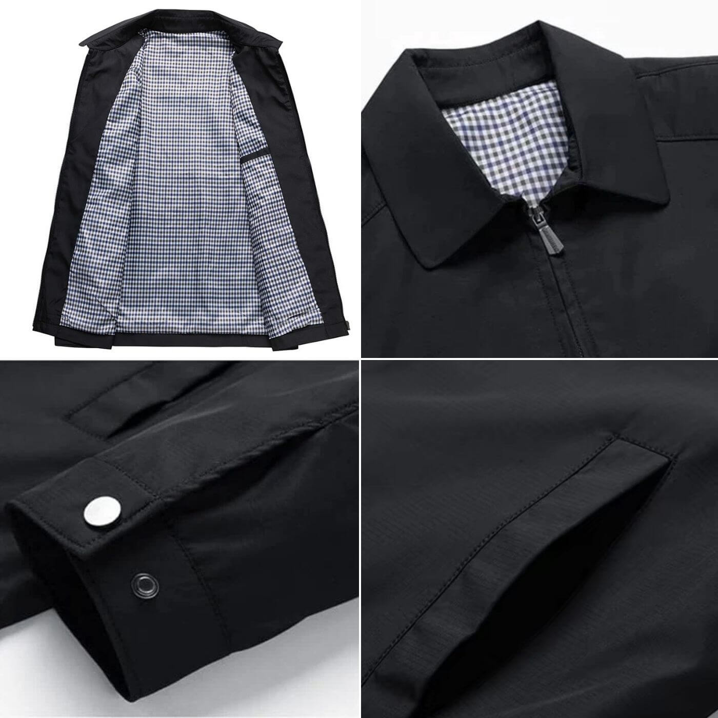 Higinio | Chaqueta De Cuello Alto, Manga Larga Y Cremallera Frontal