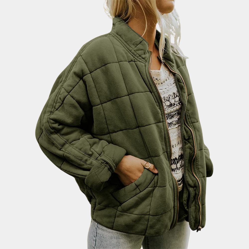Shana | Chaqueta Acolchada Con Bolsillos Delanteros Con Cremallera
