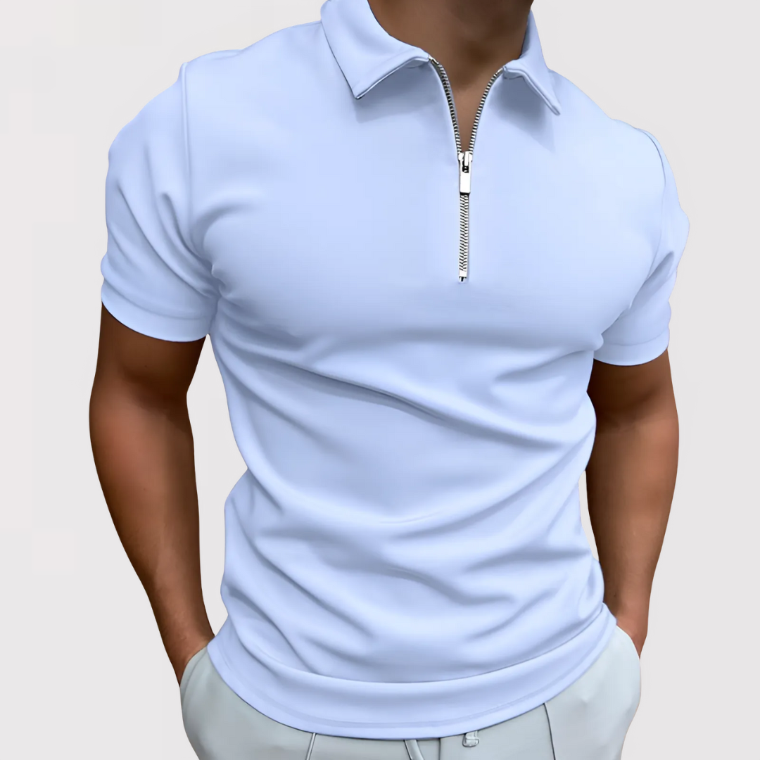 Antoine | Polo Con Cremallera Y Manga Corta