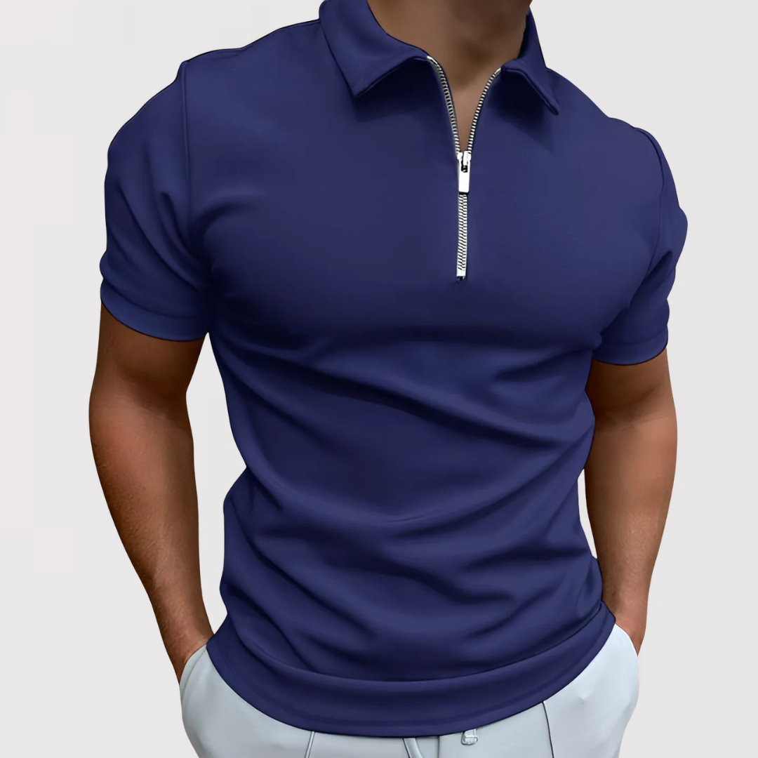 Antoine | Polo Con Cremallera Y Manga Corta