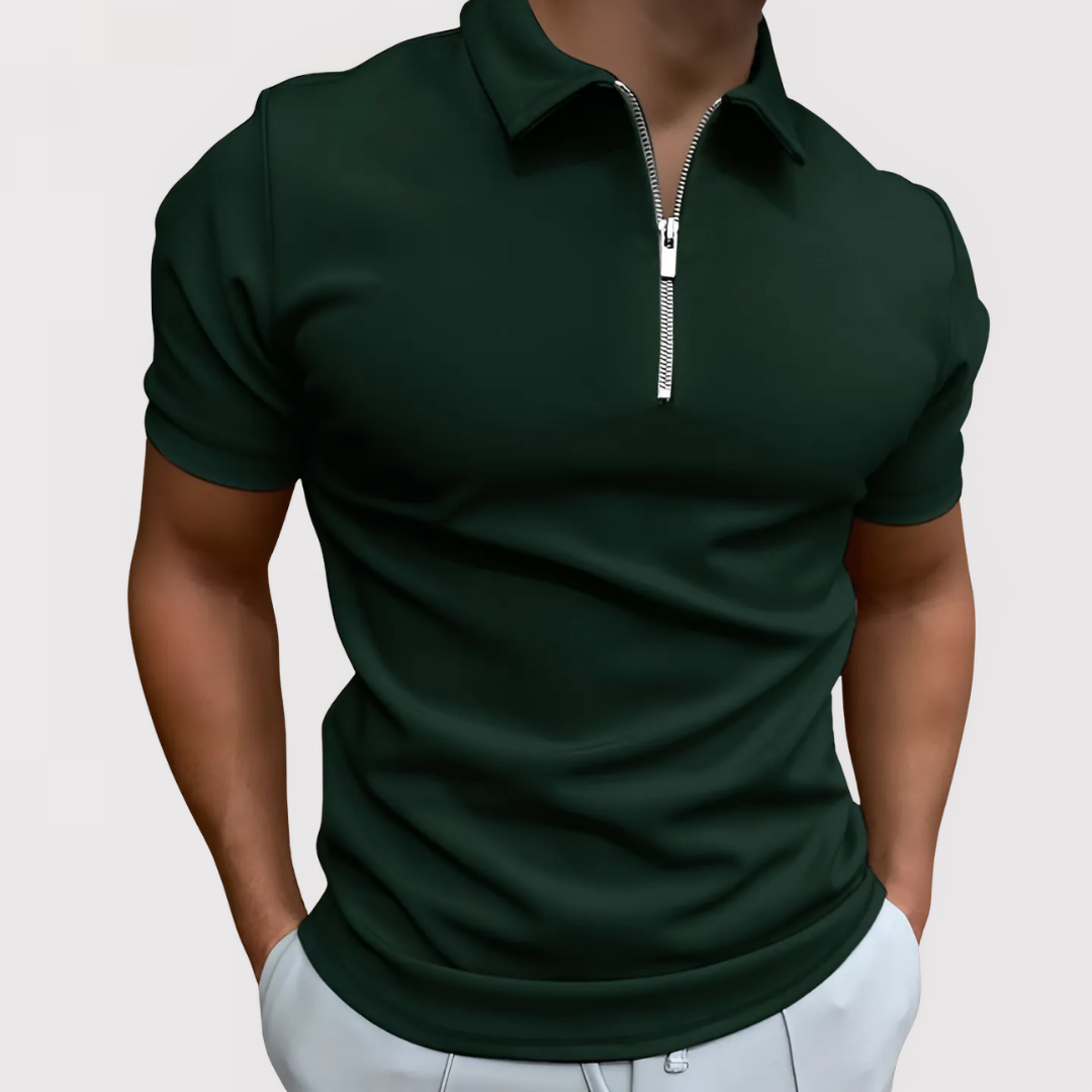 Antoine | Polo Con Cremallera Y Manga Corta
