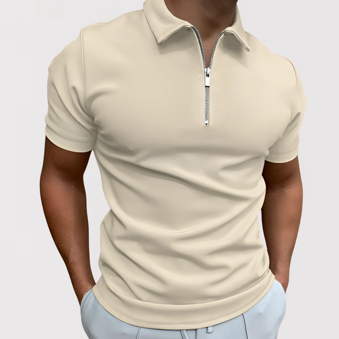 Antoine | Polo Con Cremallera Y Manga Corta