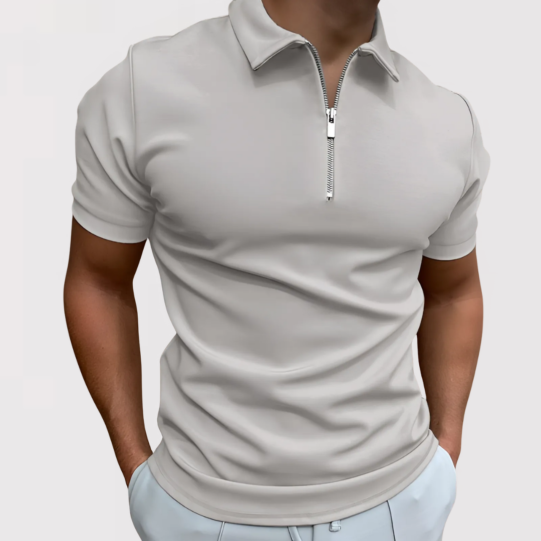 Antoine | Polo Con Cremallera Y Manga Corta