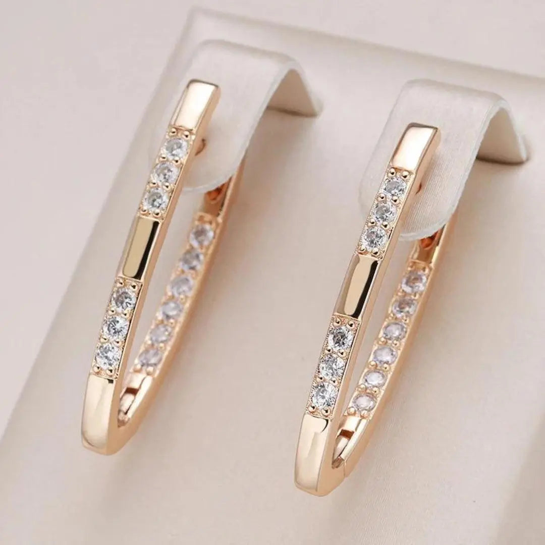 Florence | Pendientes De Aro Con Cristales