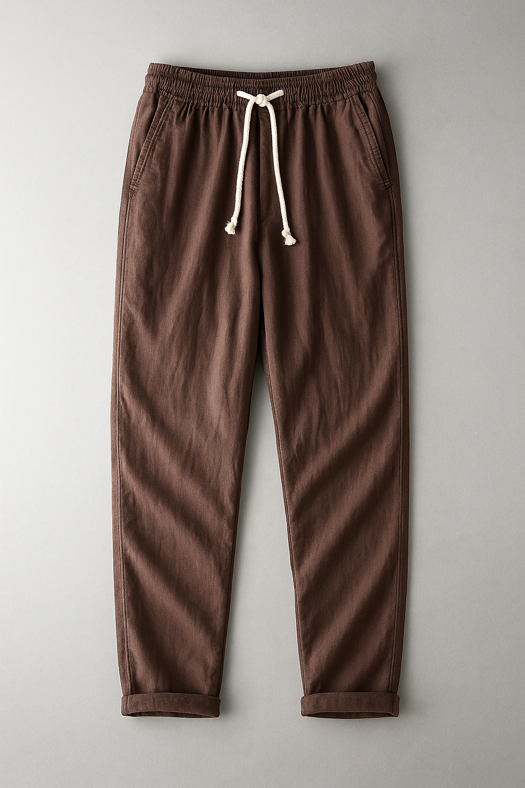 Preston - Pantalones De Mezcla De Lino Con Cordón en La Cintura De Preston