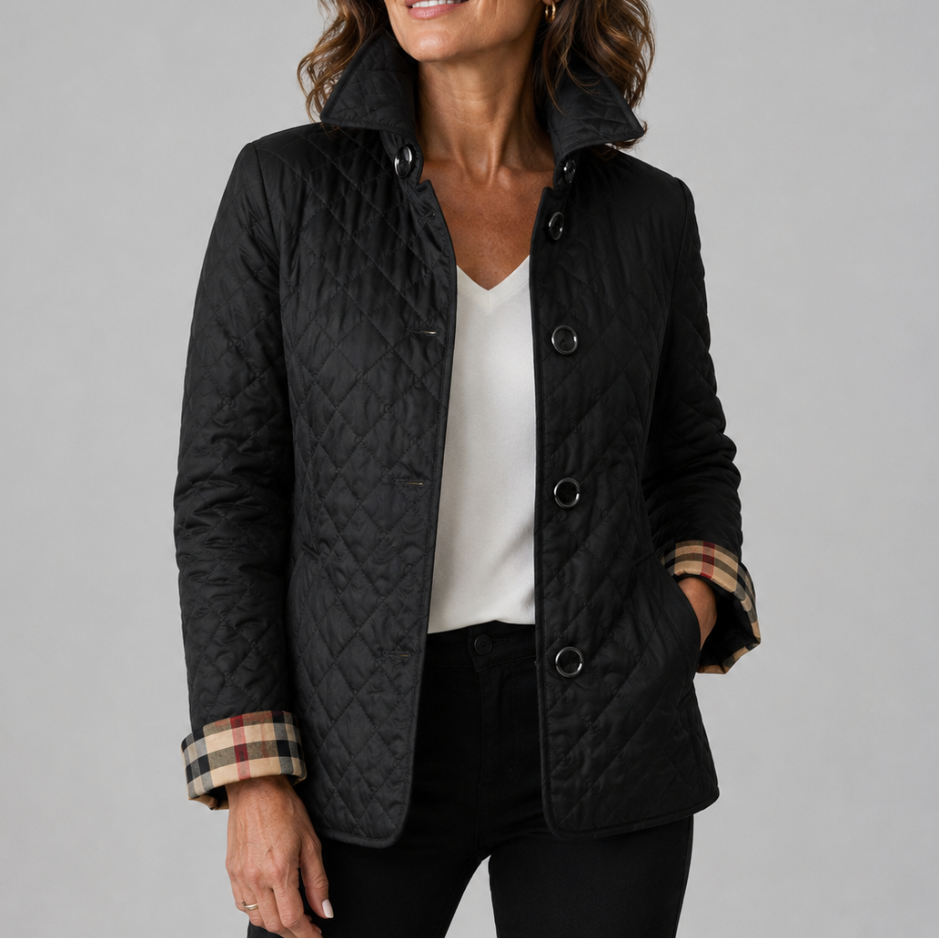 Sheleza | Chaqueta Acolchada Con Cuello Alto Y Cierre Frontal De Botones