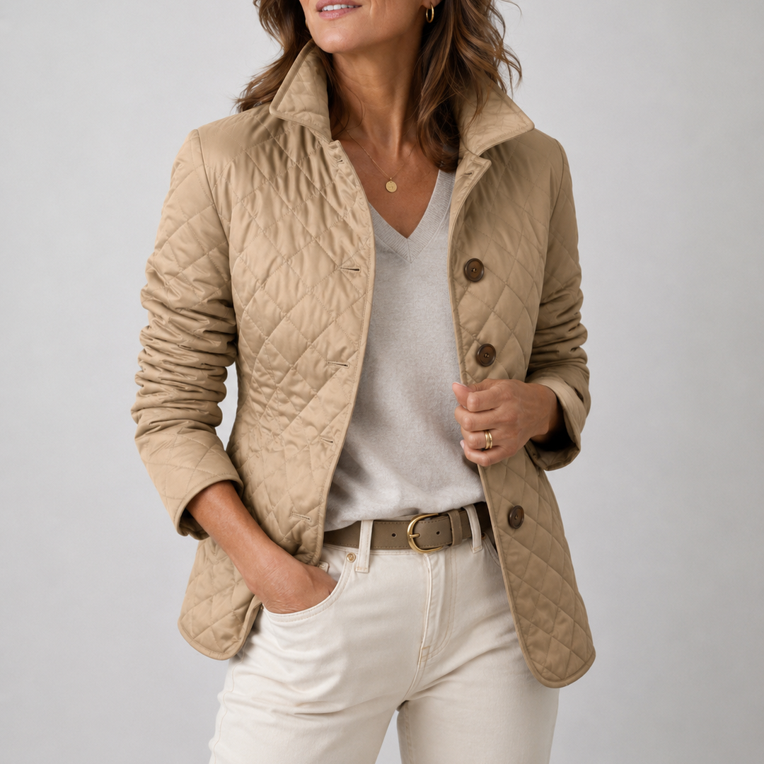 Sheleza | Chaqueta Acolchada Con Cuello Alto Y Cierre Frontal De Botones