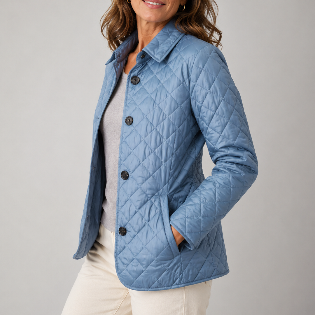 Sheleza | Chaqueta Acolchada Con Cuello Alto Y Cierre Frontal De Botones