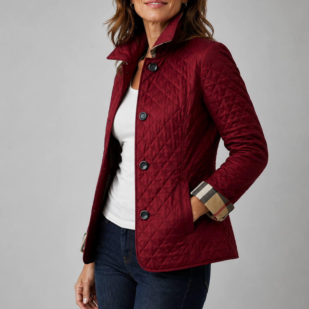 Sheleza | Chaqueta Acolchada Con Cuello Alto Y Cierre Frontal De Botones