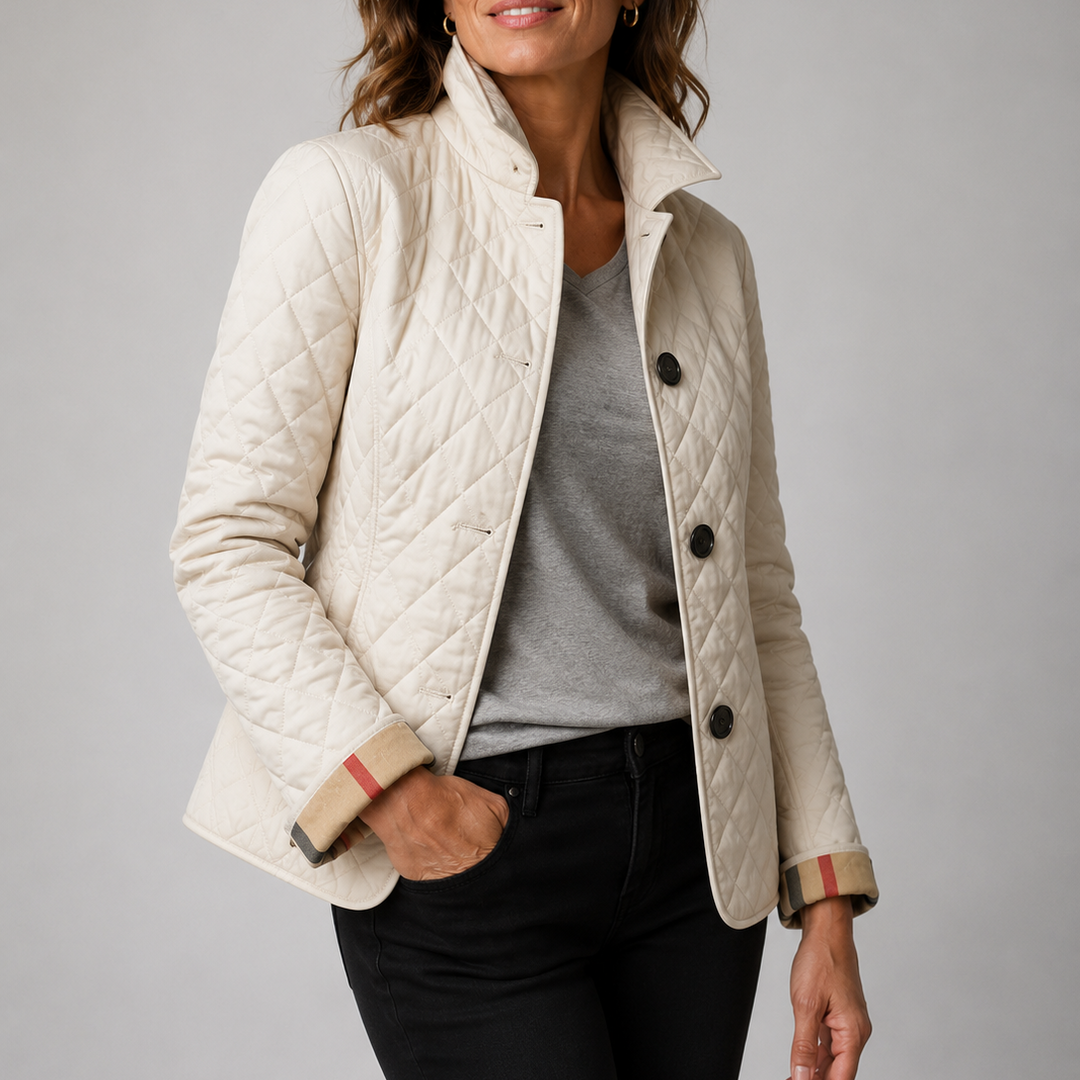 Sheleza | Chaqueta Acolchada Con Cuello Alto Y Cierre Frontal De Botones
