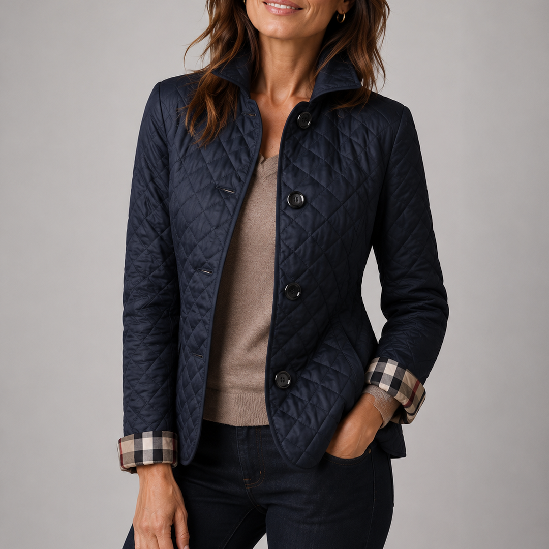 Sheleza | Chaqueta Acolchada Con Cuello Alto Y Cierre Frontal De Botones