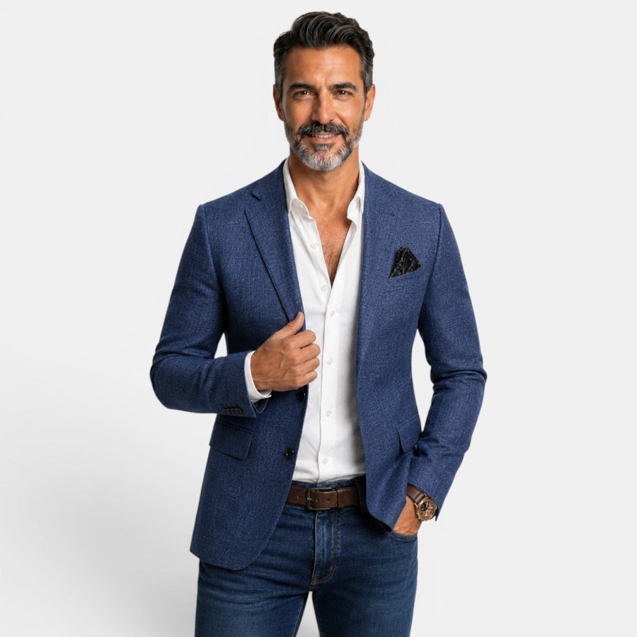 Egidio | Blazer Texturizado con Solapas y Dos Botones