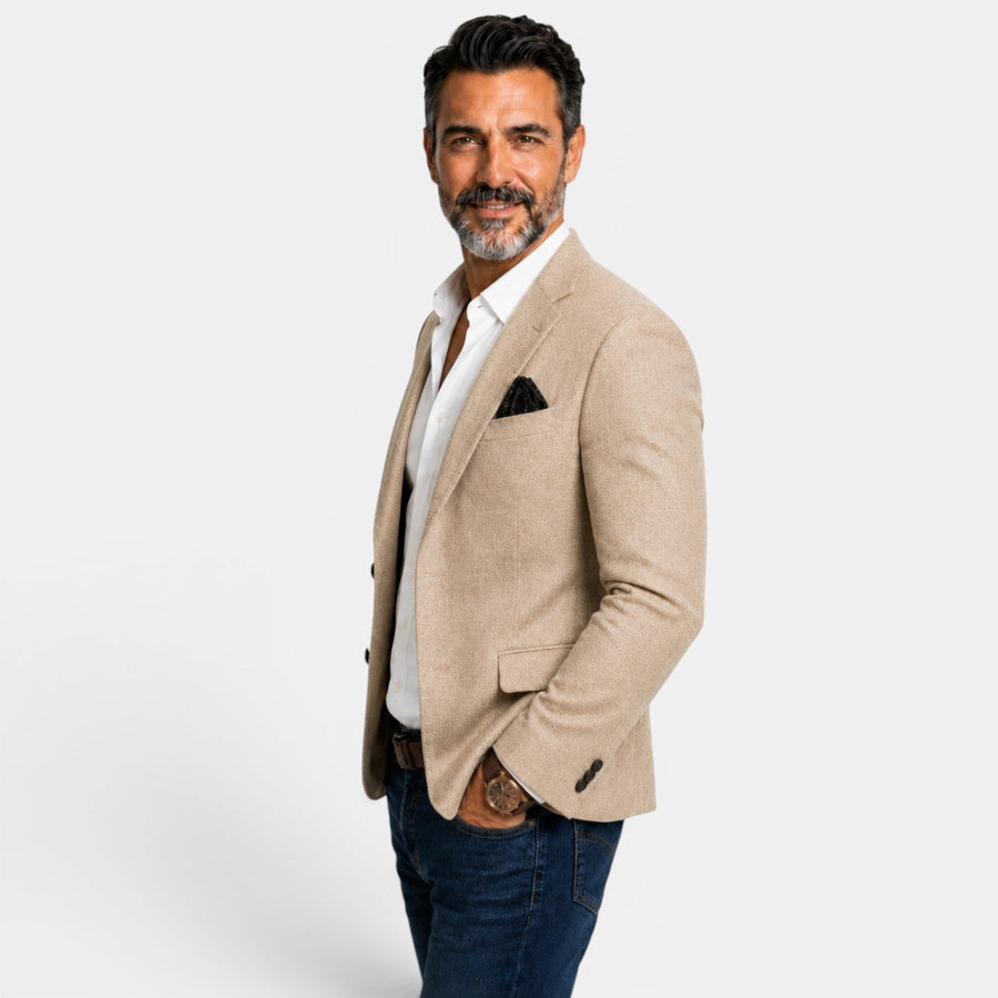 Egidio | Blazer Texturizado con Solapas y Dos Botones