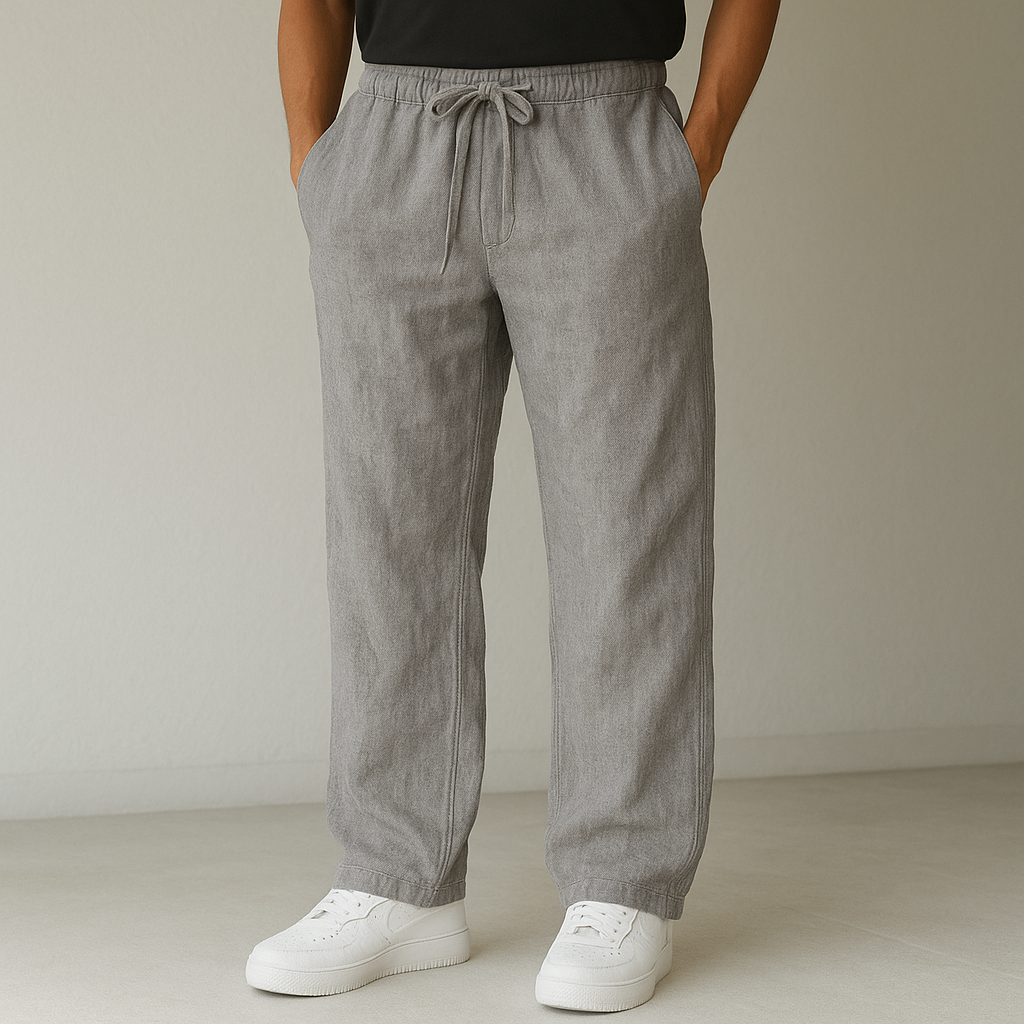 Carrol | Pantalón Lino Hombre Cordón Casual