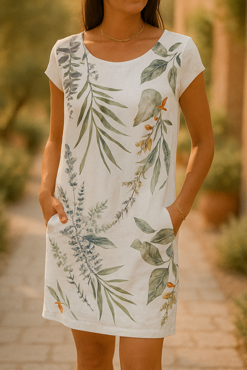 Frankie | Vestido Corto Estampado Floral Bolsillos