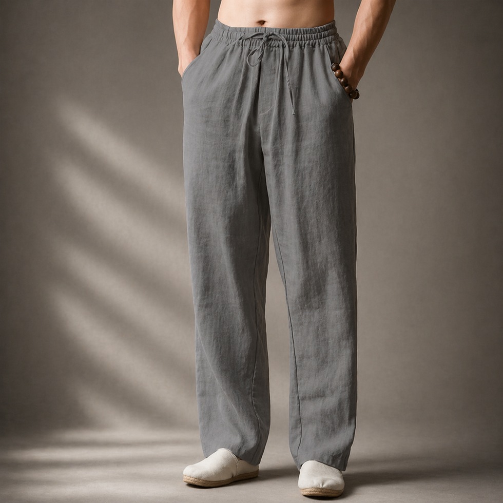 Samoel | Pantalones De Corte Holgado Con Cordón en La Cintura