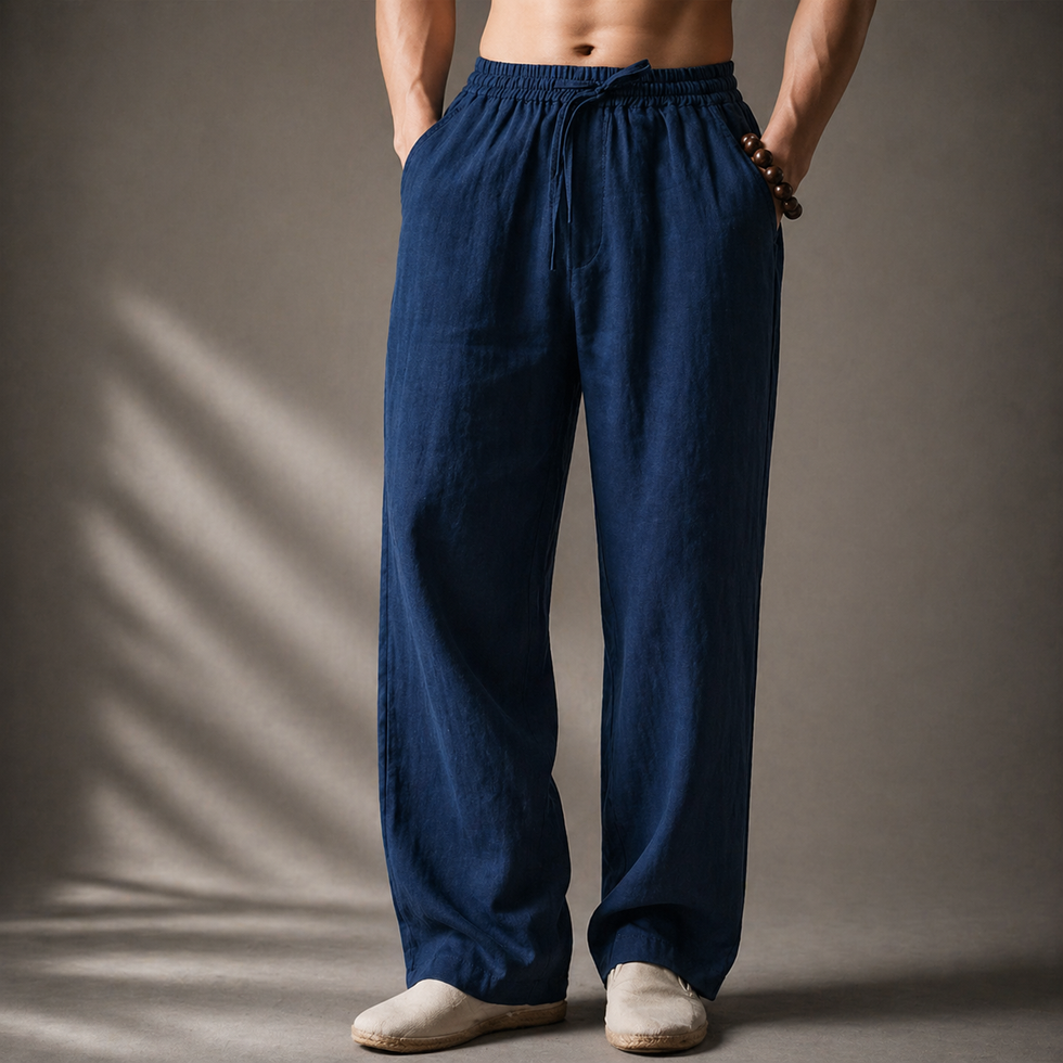 Samoel | Pantalones De Corte Holgado Con Cordón en La Cintura