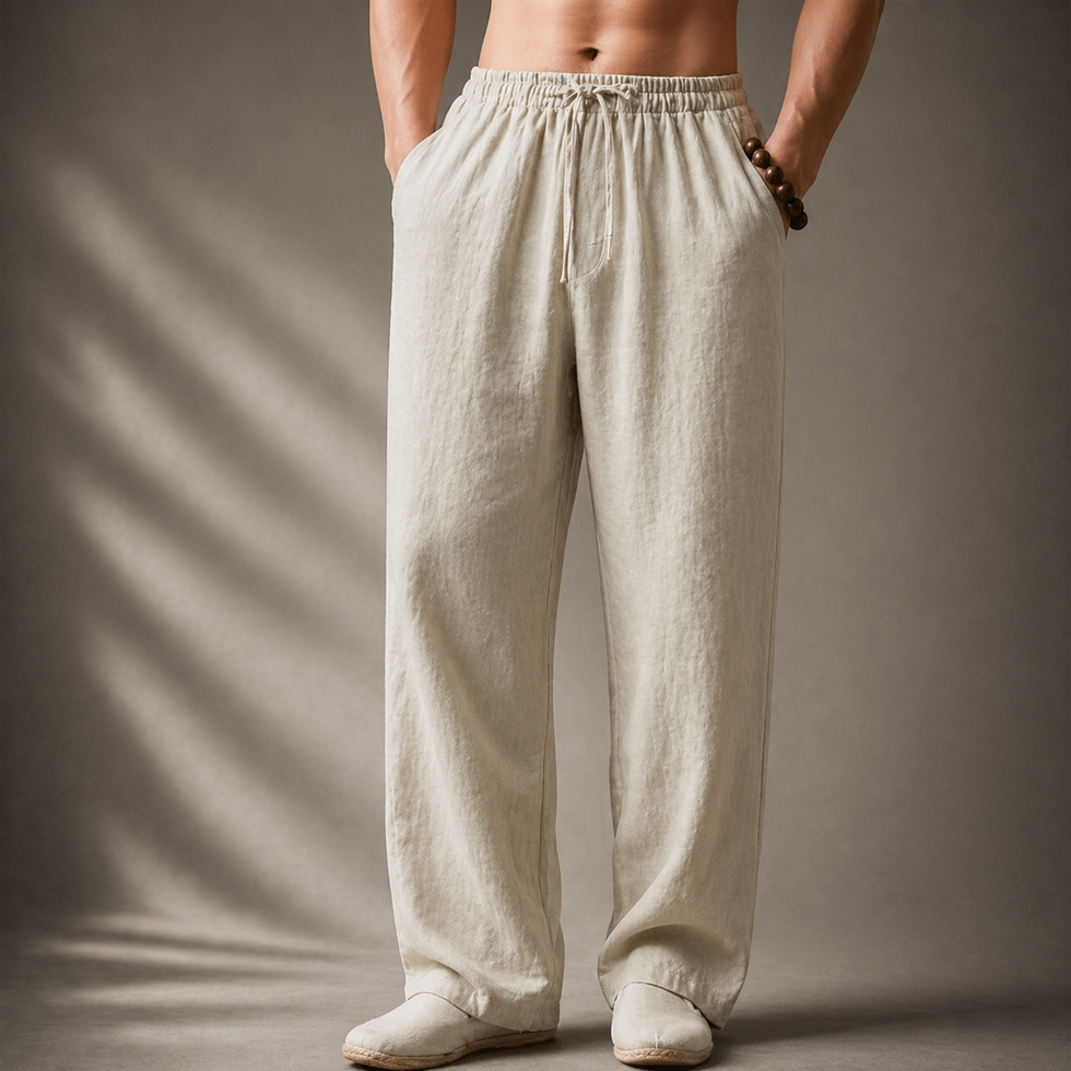 Samoel | Pantalones De Corte Holgado Con Cordón en La Cintura