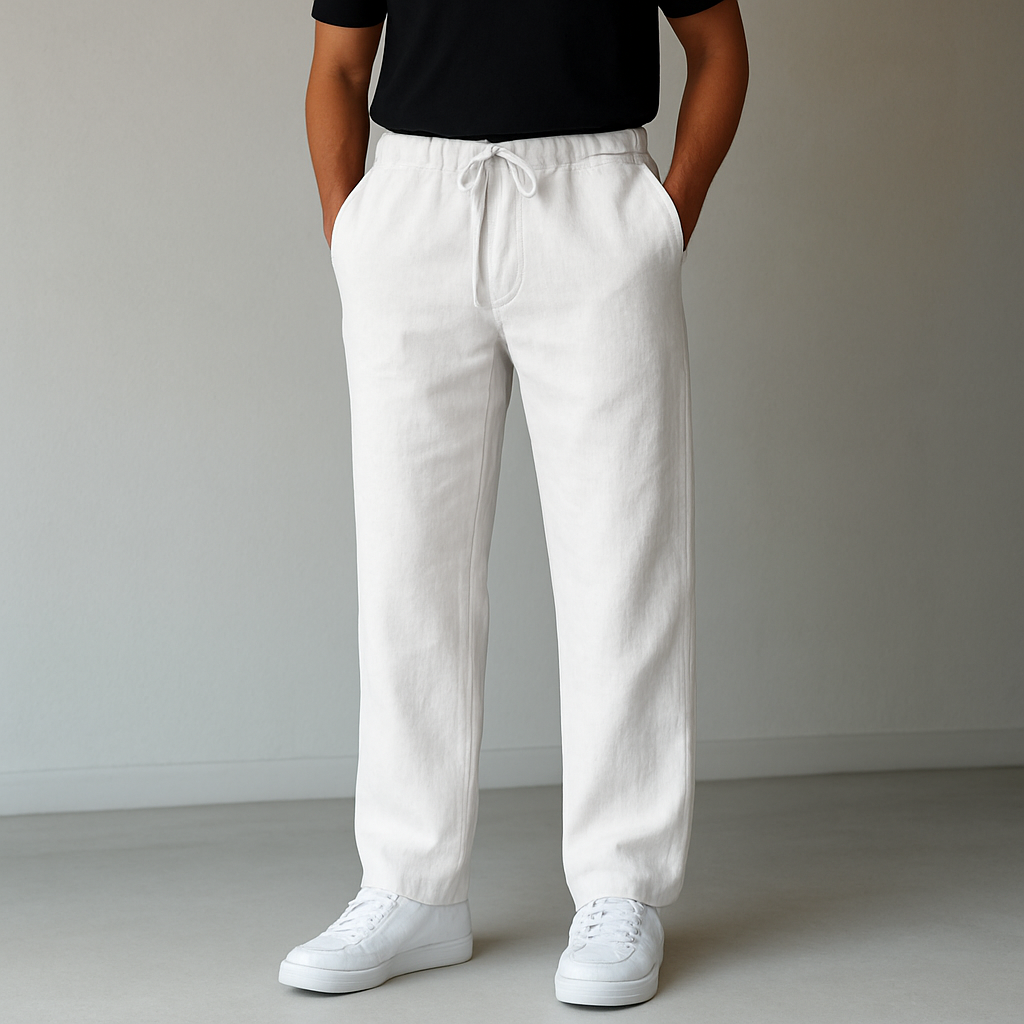 Carrol | Pantalón Lino Hombre Cordón Casual