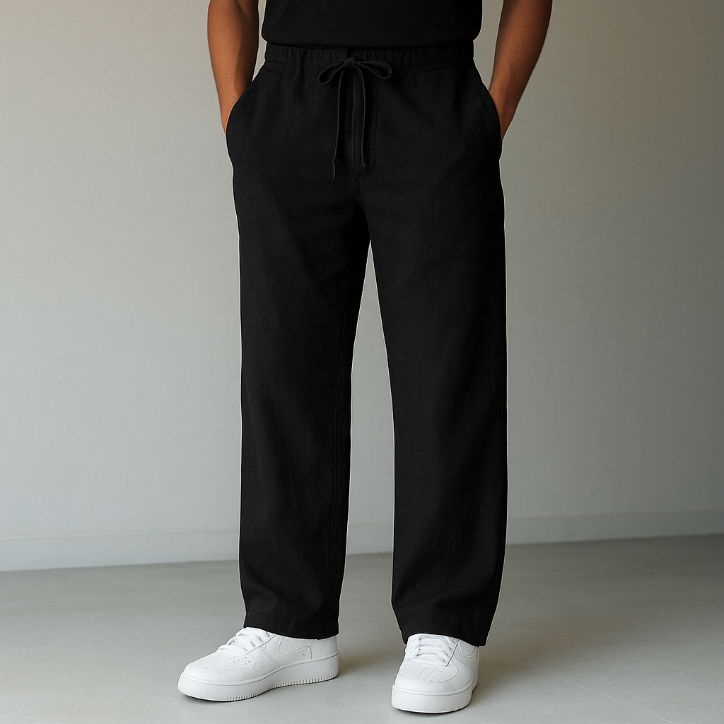 Carrol | Pantalón Lino Hombre Cordón Casual