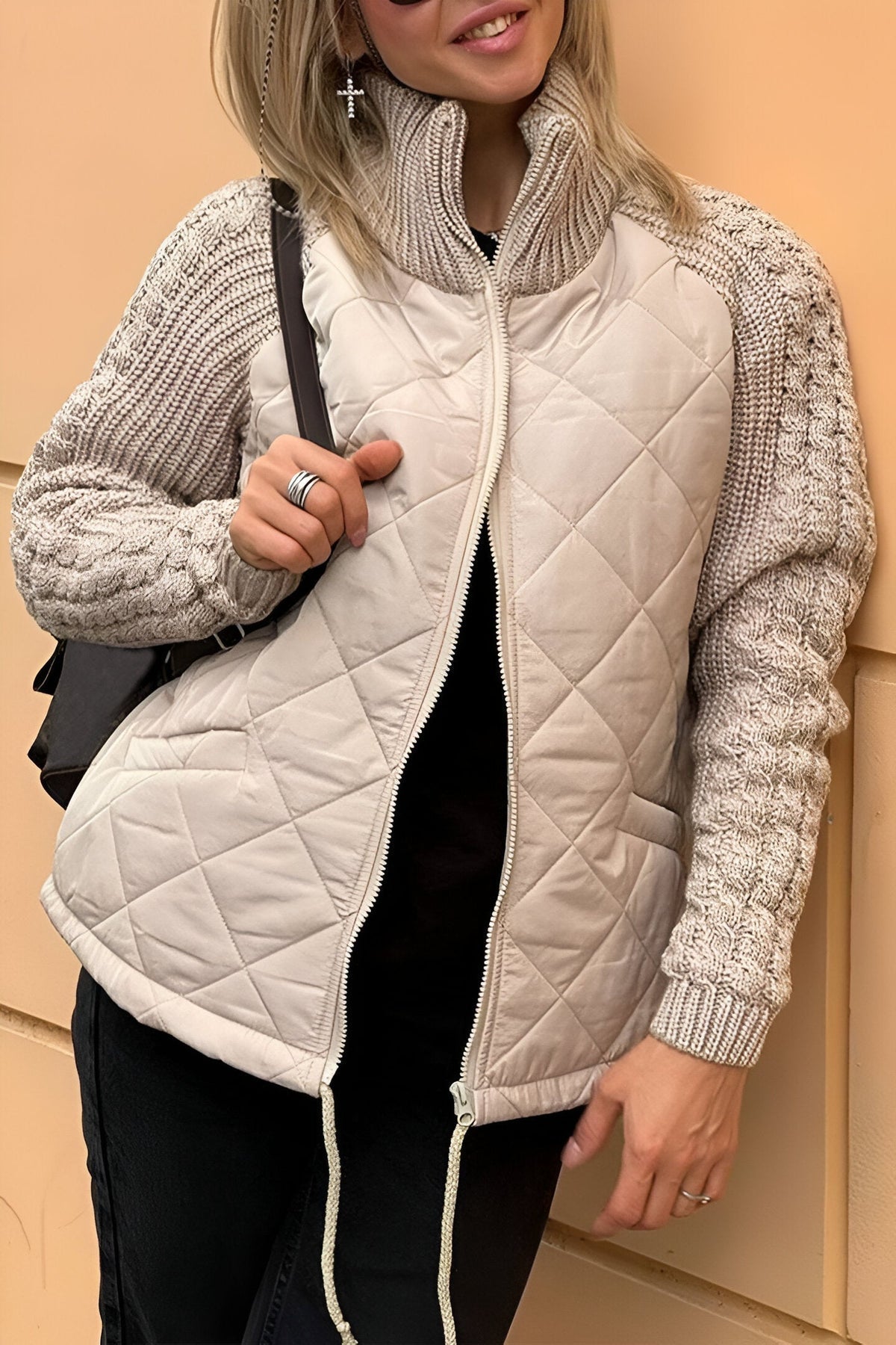 Leonarda | Chaqueta Acolchada Con Mangas De Punto