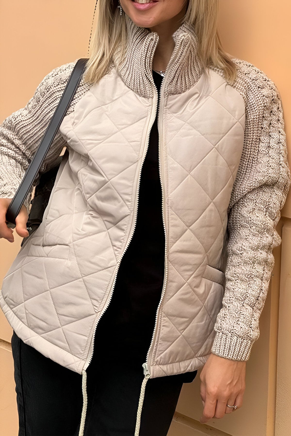 Leonarda | Chaqueta Acolchada Con Mangas De Punto