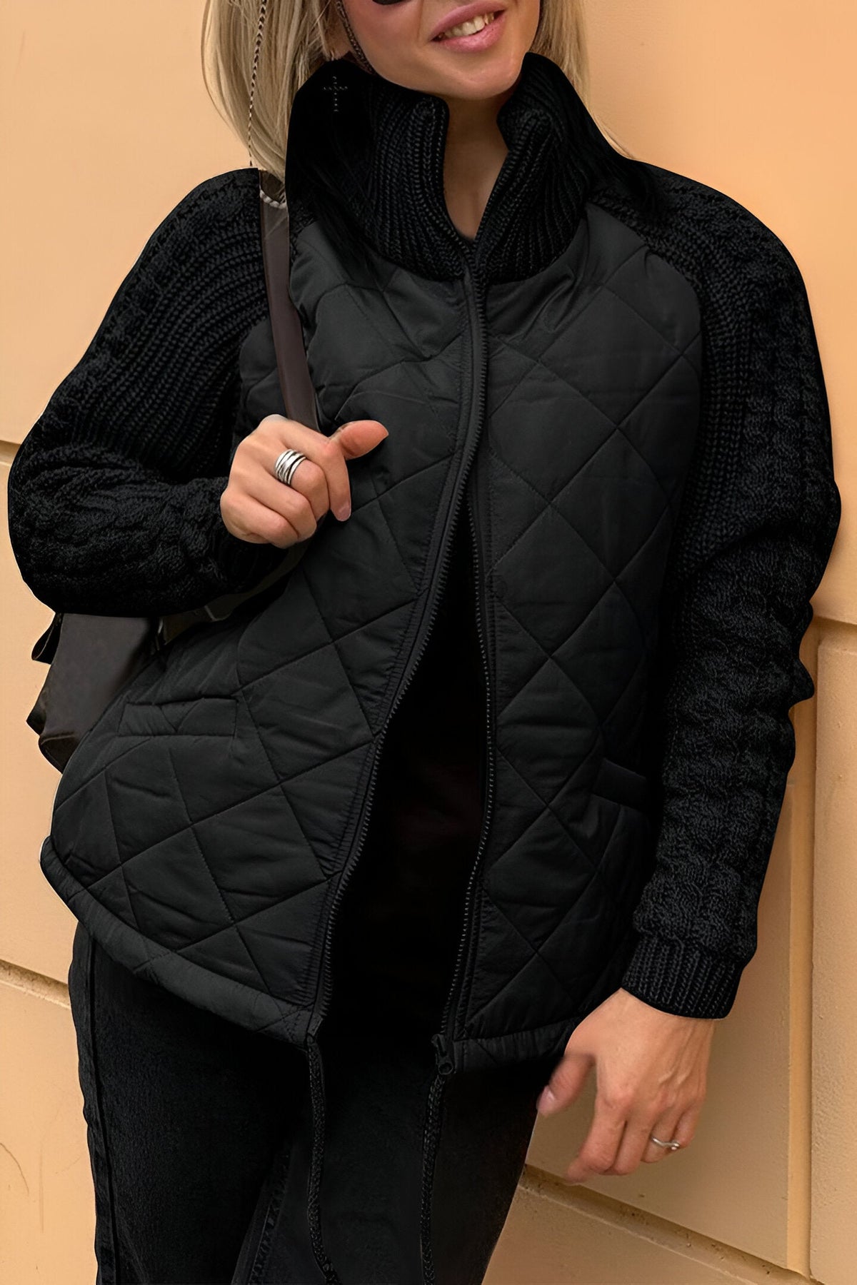 Leonarda | Chaqueta Acolchada Con Mangas De Punto