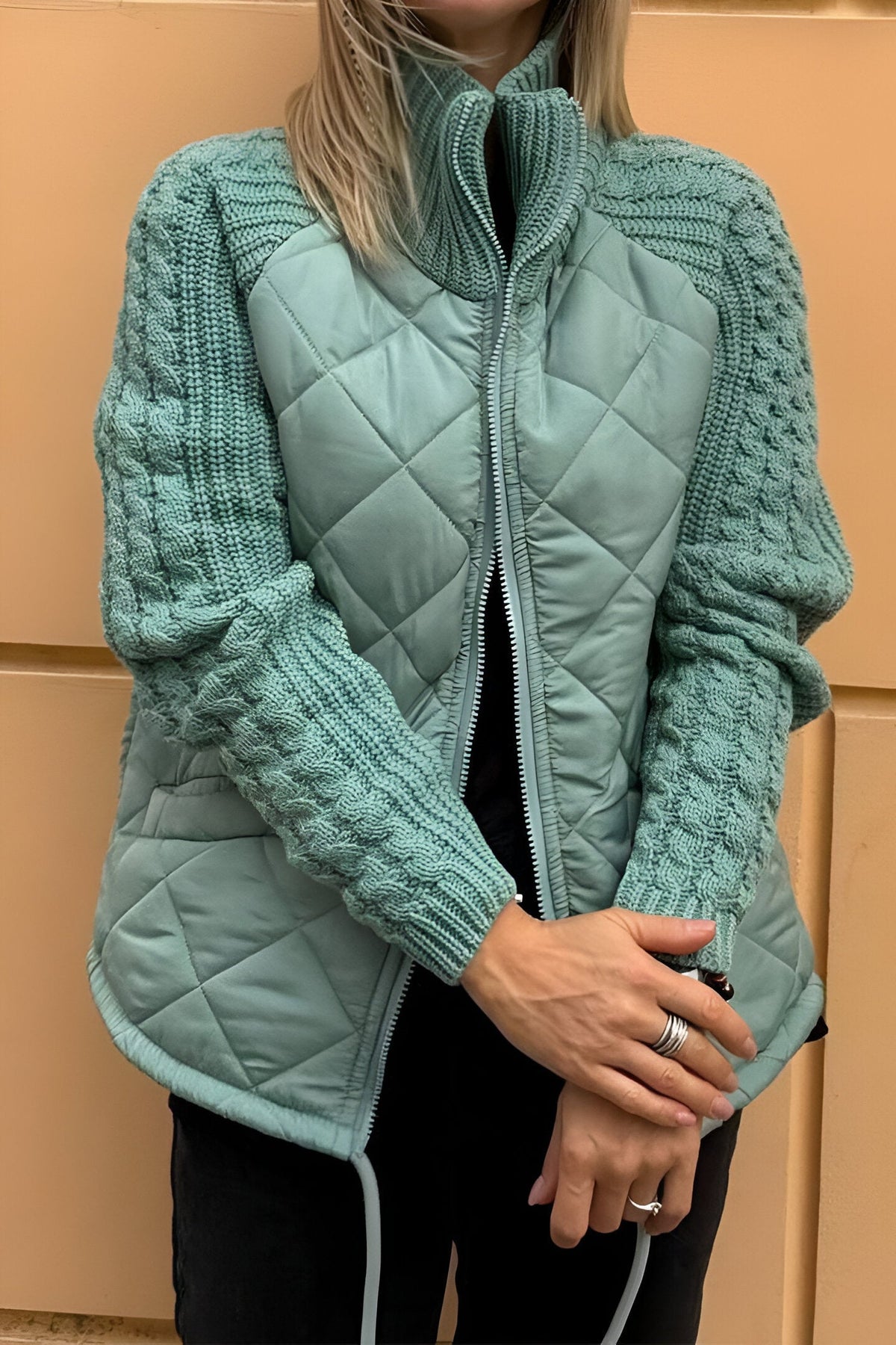 Leonarda | Chaqueta Acolchada Con Mangas De Punto
